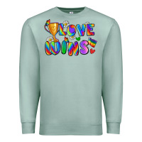 Seafoam love wins Premium Sweatshirt - Zillion Design Studio