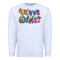 White love wins Premium Sweatshirt - Zillion Design Studio