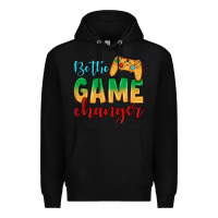 Black Be the game changer Premium Hoodie - JahusDesignShop
