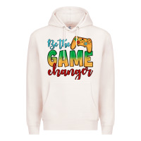 Pale Pink Be the game changer Premium Hoodie - JahusDesignShop