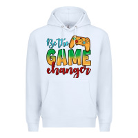 White Be the game changer Premium Hoodie - JahusDesignShop