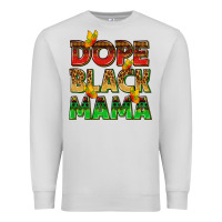 Dove Grey dope black mama with butterflies Premium Sweatshirt - texasbilliewilder