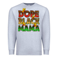 Heather Grey dope black mama with butterflies Premium Sweatshirt - texasbilliewilder