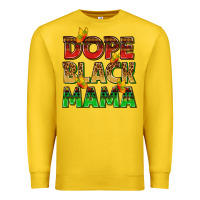 Lemon dope black mama with butterflies Premium Sweatshirt - texasbilliewilder