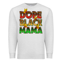 Dope Black Mama With Butterflies Premium Sweatshirt | Teevron