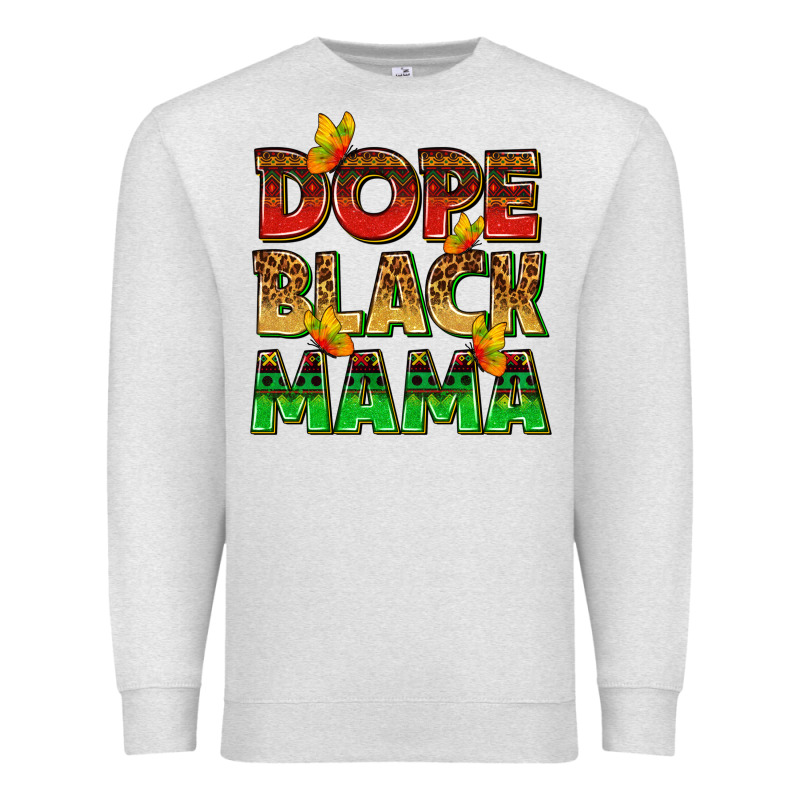 Dope Black Mama With Butterflies Premium Sweatshirt by texasbilliewilder | Teevron