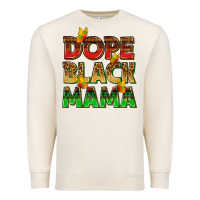 Sandshell dope black mama with butterflies Premium Sweatshirt - texasbilliewilder
