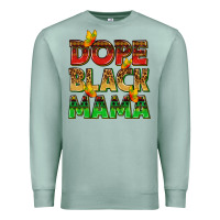Seafoam dope black mama with butterflies Premium Sweatshirt - texasbilliewilder
