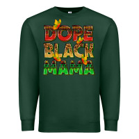 Sports Green dope black mama with butterflies Premium Sweatshirt - texasbilliewilder