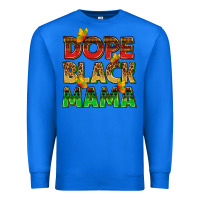 True Royal dope black mama with butterflies Premium Sweatshirt - texasbilliewilder