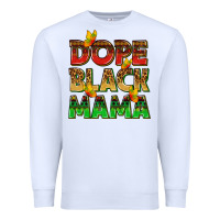 White dope black mama with butterflies Premium Sweatshirt - texasbilliewilder