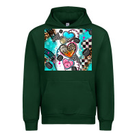 Forest Green race heart tumbler Urban Hoodie - AdoDesignShop