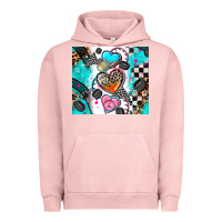 Pigment Salmon race heart tumbler Urban Hoodie - AdoDesignShop