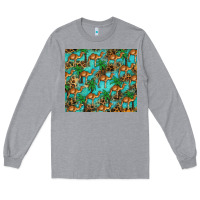 Heather Grey camel leopard Long Sleeve Tee - BarkalooDesign