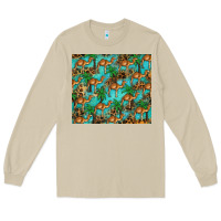 Mushroom camel leopard Long Sleeve Tee - BarkalooDesign