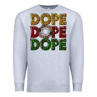 Heather Grey dope dope dope Premium Sweatshirt - texasbilliewilder