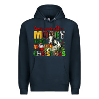 Navy have yourself a mooey little christmas Premium Hoodie - AdoDesignShop