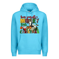 Ocean Blue have yourself a mooey little christmas Premium Hoodie - AdoDesignShop