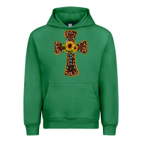 Emerald leopard gemstone sunflower cross Urban Hoodie - JahusDesignShop