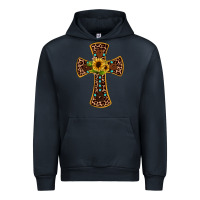 Navy leopard gemstone sunflower cross Urban Hoodie - JahusDesignShop