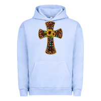 Pigment Grape Ice leopard gemstone sunflower cross Urban Hoodie - JahusDesignShop