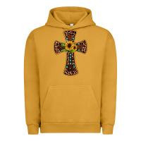 Pigment Peanut Butter leopard gemstone sunflower cross Urban Hoodie - JahusDesignShop