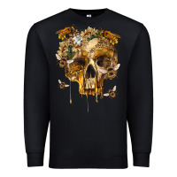 Black Flower Skeleton Bees Premium Sweatshirt - RanaPortraitStore