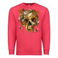 Cardinal Flower Skeleton Bees Premium Sweatshirt - RanaPortraitStore