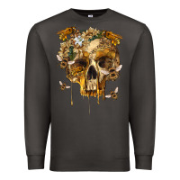Smoke Flower Skeleton Bees Premium Sweatshirt - RanaPortraitStore