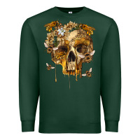 Sports Green Flower Skeleton Bees Premium Sweatshirt - RanaPortraitStore