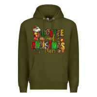 Army Green coffee and christmas cheer Premium Hoodie - AdoDesignShop