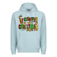 Blue Mist coffee and christmas cheer Premium Hoodie - AdoDesignShop
