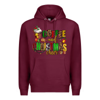 Burgundy coffee and christmas cheer Premium Hoodie - AdoDesignShop