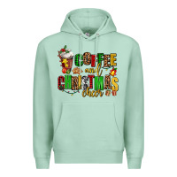 Seafoam coffee and christmas cheer Premium Hoodie - AdoDesignShop