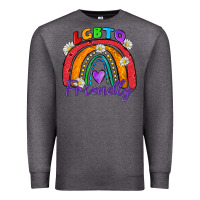 Charcoal Heather lgbtq friendly Premium Sweatshirt - Zillion Design Studio