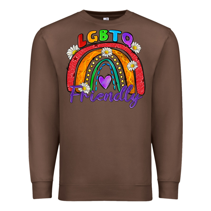 Lgbtq Friendly Premium Sweatshirt by Zillion Design Studio | Teevron