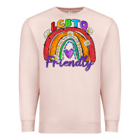 Pale Pink lgbtq friendly Premium Sweatshirt - Zillion Design Studio