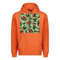 Carrot christmas candy cane seamless pattern Premium Hoodie - BundleAndBundleShop