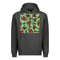 Christmas Candy Cane Seamless Pattern Premium Hoodie | Teevron