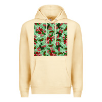 Pina Colada christmas candy cane seamless pattern Premium Hoodie - BundleAndBundleShop