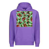 Purple christmas candy cane seamless pattern Premium Hoodie - BundleAndBundleShop