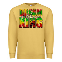 Antique Gold dream like king with crown Premium Sweatshirt - texasbilliewilder