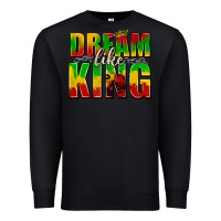 Black dream like king with crown Premium Sweatshirt - texasbilliewilder