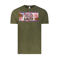 Vintage Olive red white boujee Vintage Tee - Artiststas