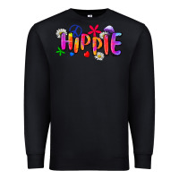 Black hippie Premium Sweatshirt - Zillion Design Studio