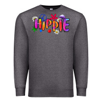 Charcoal Heather hippie Premium Sweatshirt - Zillion Design Studio