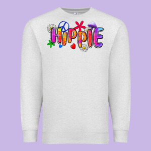 Hippie Premium Sweatshirt Designed By Zillion Design Studio