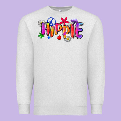 Hippie Premium Sweatshirt Designed By Zillion Design Studio
