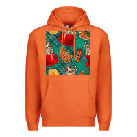 Carrot christmas hot chocolate and cookie seamless pattern Premium Hoodie - BundleAndBundleShop