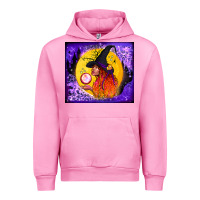 Fuchsia Pink witch with crystal ball tumbler Urban Hoodie - BundleAndBundleShop